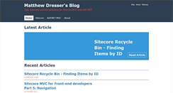 Desktop Screenshot of matthewdresser.com